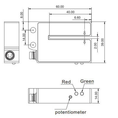 Фотоэлектрический датчик этикетки FC-2100